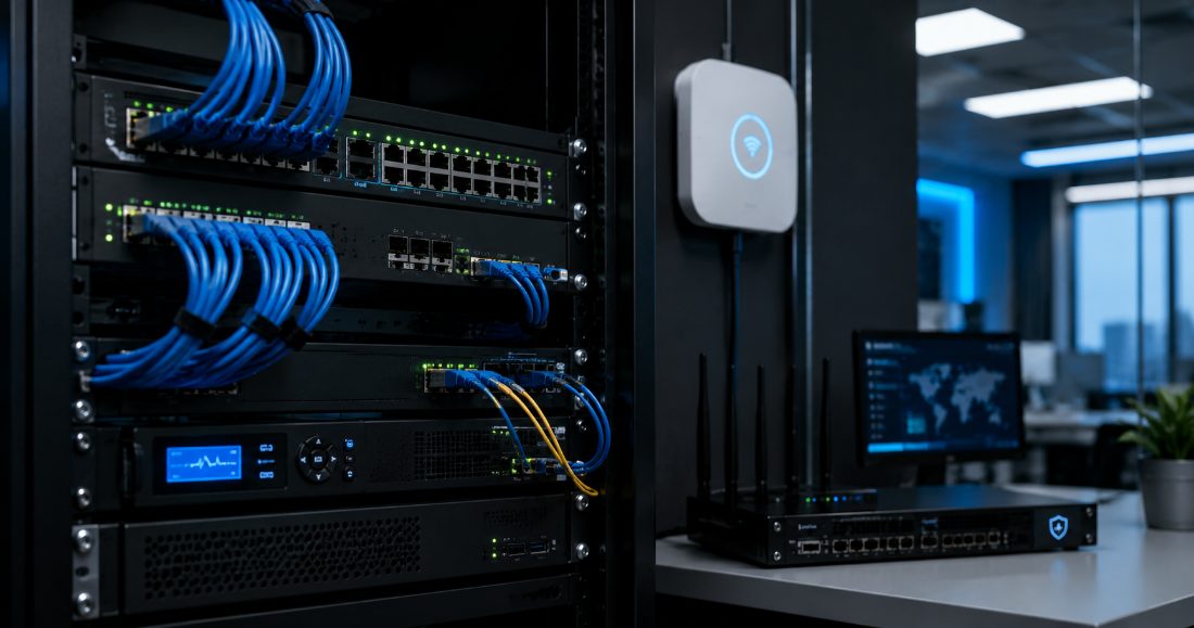 Networking equipment supplied and deployed by Front Vision