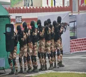 ITBP personnel at the Khanpur campus, New Delhi